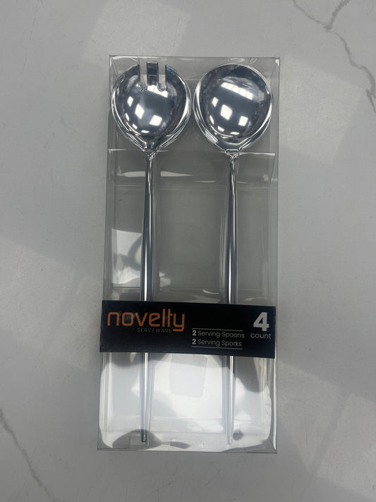Serving spoons silver 4pk