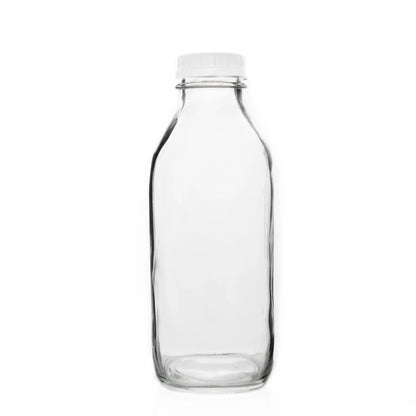 GLASS MILK BOTTLE 32 OUNCES