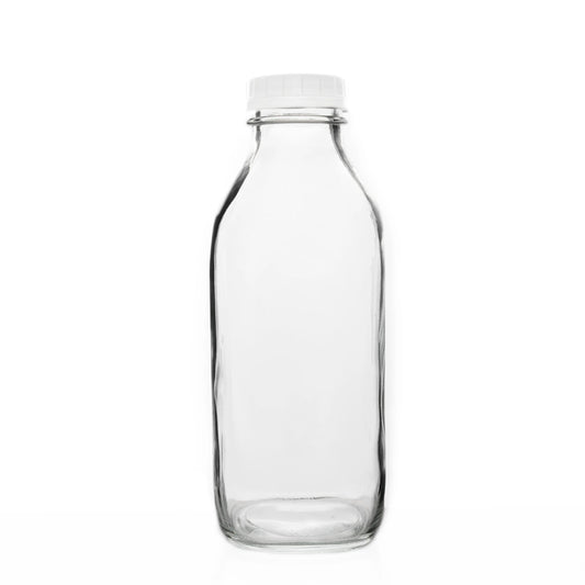 GLASS MILK BOTTLE 32 OUNCES