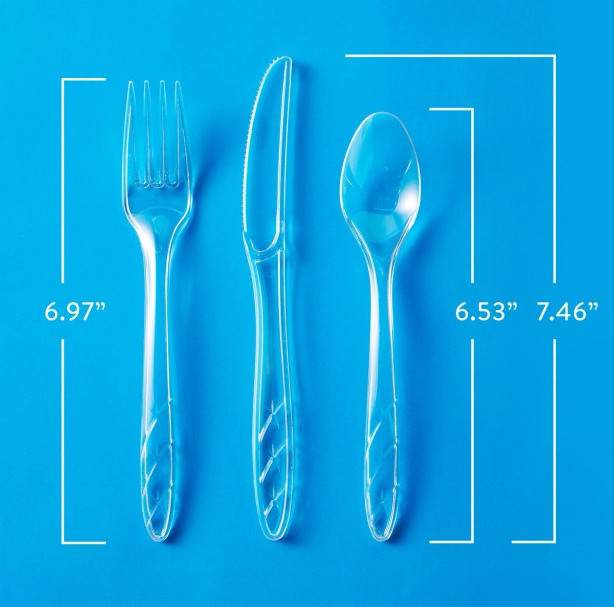 Member's Mark Clear Cutlery Combo Pack, Forks, Knives, Spoons (360 ct.)