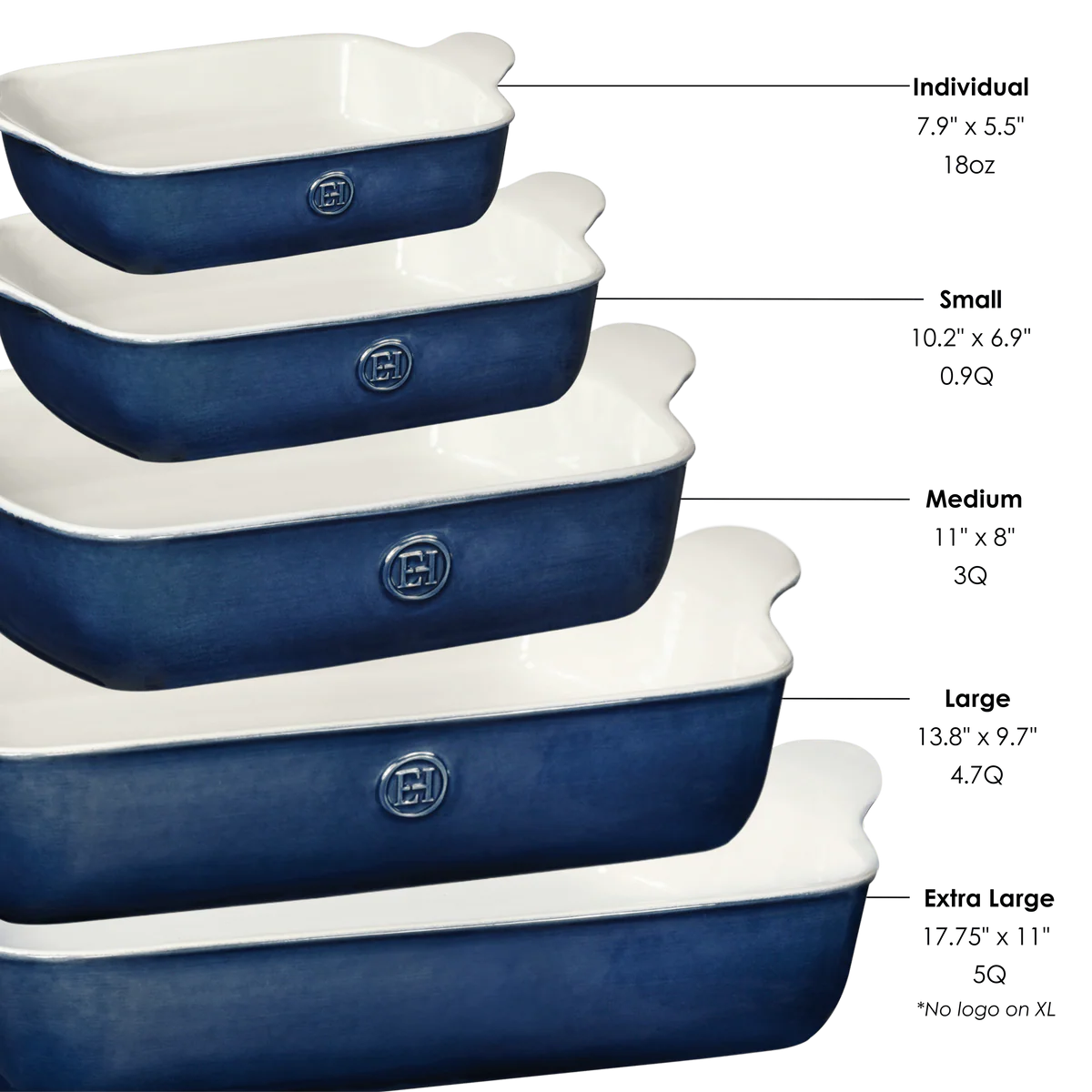 EMILE HENRY France Modern Classics Rectangular Baker 5Q