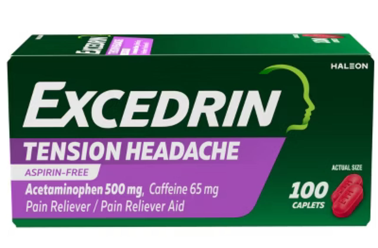 EXCEDRIN tension headache 100 capsules