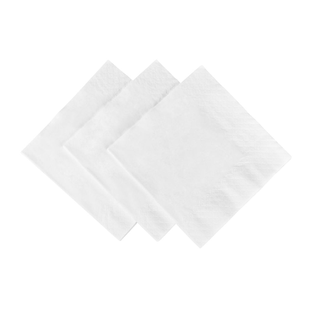 Cocktail Napkins White (100 Count)