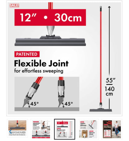 TYROLER SILICNE FLOOR SQUEEGEE 12″ W/ SWIVEL