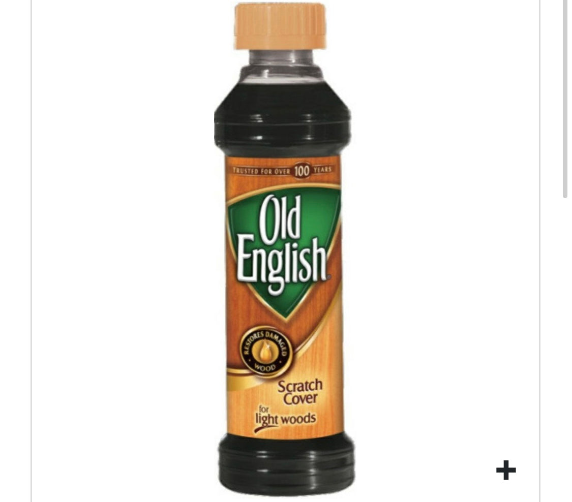 OLD ENGLISH SCRATCH COVER 8oz LIGHT WOOD ( # 75462 )