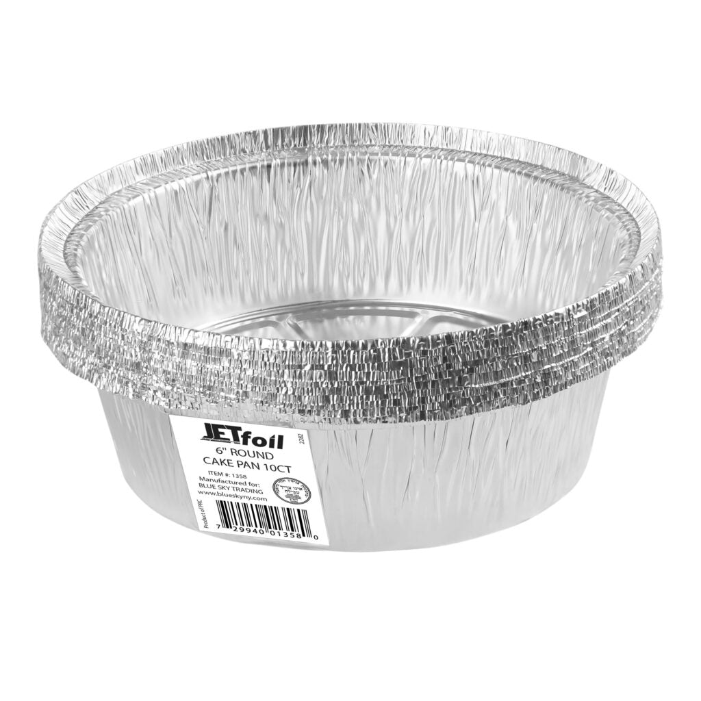 Round 6″ Deep Aluminum Pans 10 CT