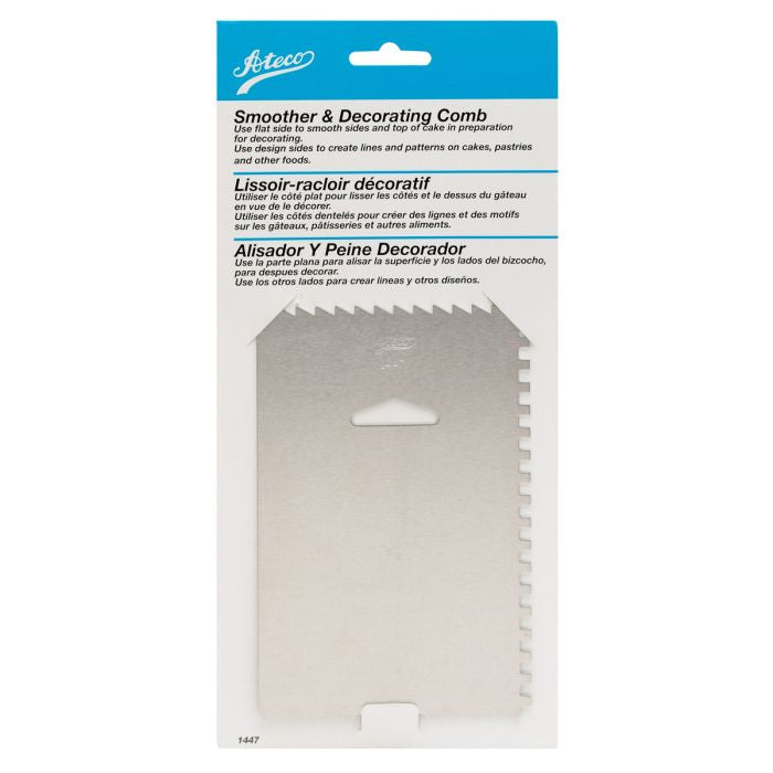Ateco Decorating Comb and Icing Smoother