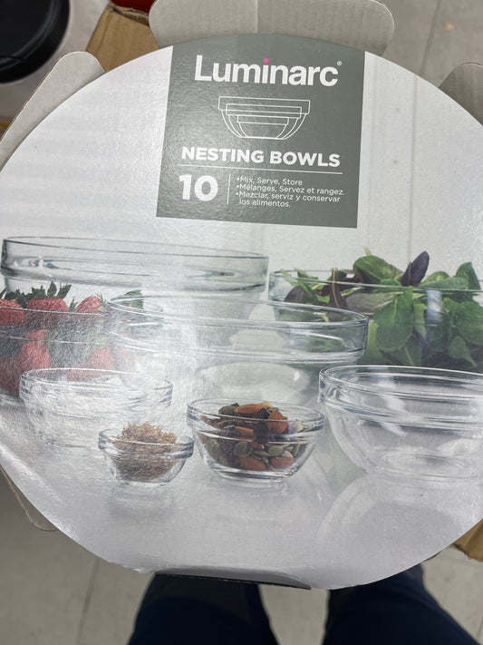 Luminarc.10pc.Glass.Bowl.Set