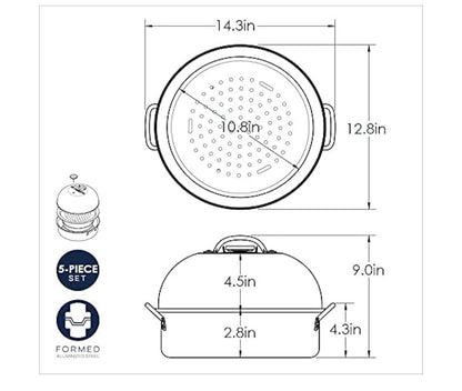 Nordic ware stove, top kettle smoker, infuse smoky flavor into any type of food ￼