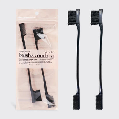 Kit.sch/ dual edge, brush, and combo two-piece