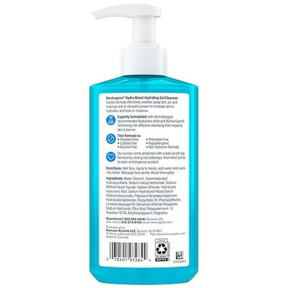 Neutrogena Hydro Boost Hydrating Gel Face Wash, Normal to Dry Skin, 12.0 fl oz