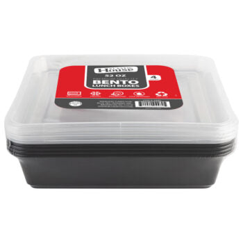 Bento 52oz Square Lunch Boxes (4 Count)