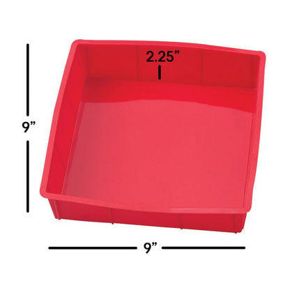 Mrs. Anderson's Baking Silicone Square Cake Pan, 9in