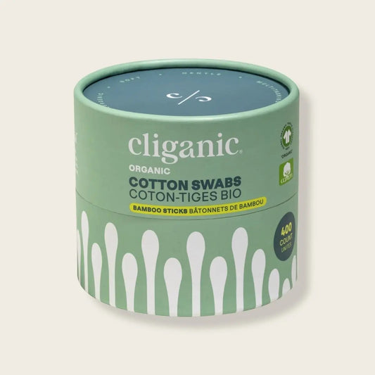 Cliganic Organic cotton swabs 400 count