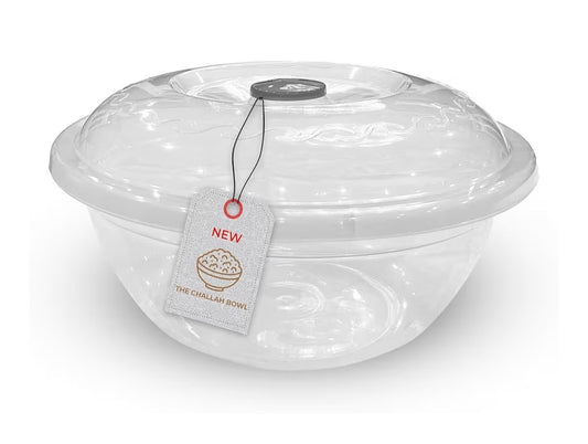 The Challah Bowl with Lid - Dough Riser - Proofer - Plastic Bowl with Cover/Lid - Extra Large 10 Liters - can fit 5Lbs of flour - Non Stick - Perfect Rise Every Time - Great Challah Bakes, Gift Idea