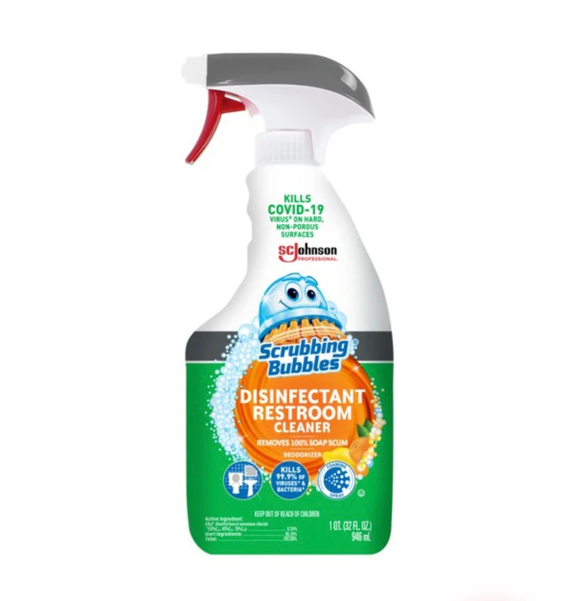 Scrubbing bubbles, disinfect, restroom cleaner