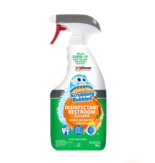 Scrubbing bubbles, disinfect, restroom cleaner