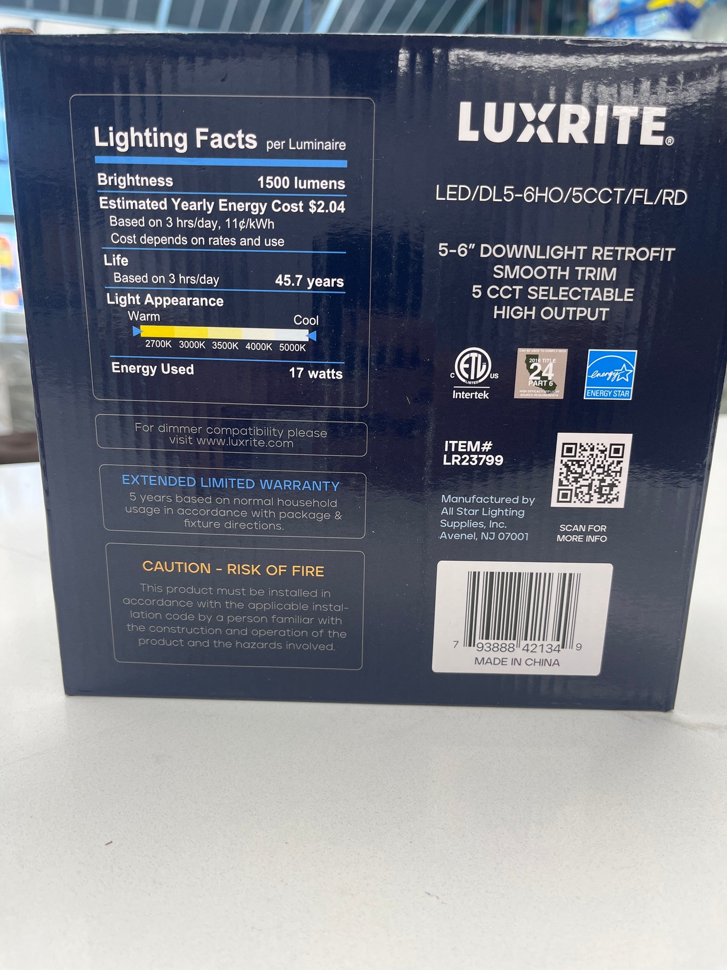 5-6” Down Light retrofit
