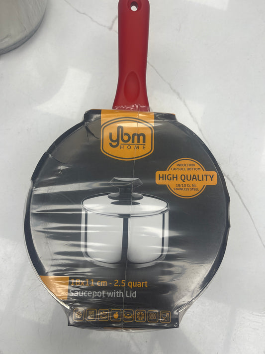 Stainless steel 2.5 quart pot