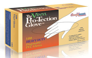 Vinyl gloves, powder, free size small 100pk