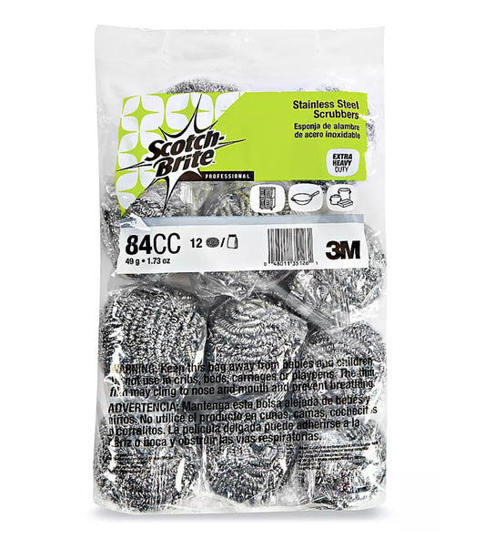 Scotch-Brite professional stainless steel scrubbers  84CC