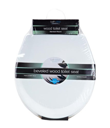 White Wood Toilet Seat