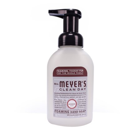 Mrs. Meyers hand soap, foaming