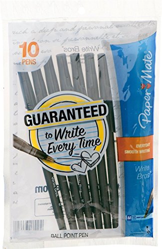Paper Mate Blk Pens 10pc