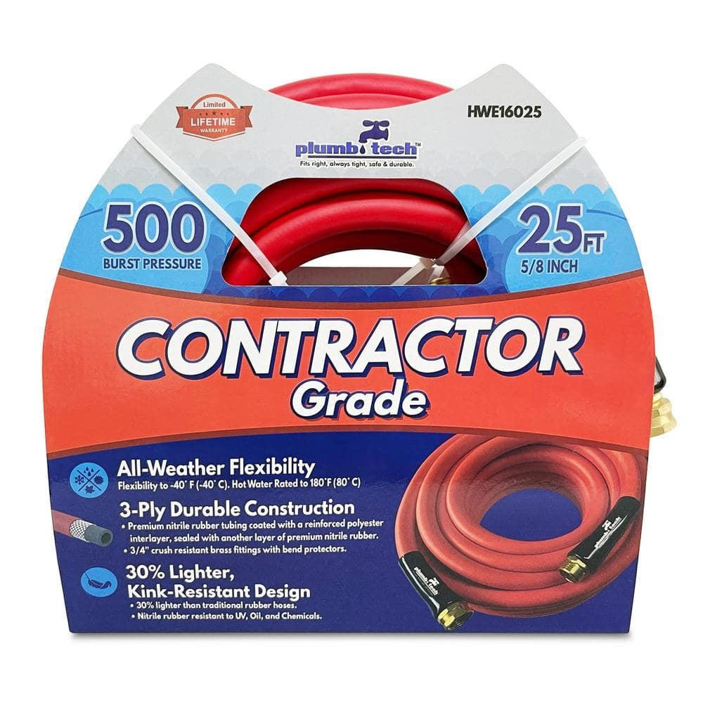 Contractor grade 25 feet water hose