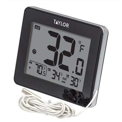 Taylor wired, indoor outdoor thermometer, digital screen