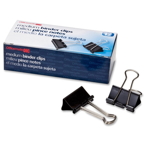 1.5" Binder Clips 12pc Mendum