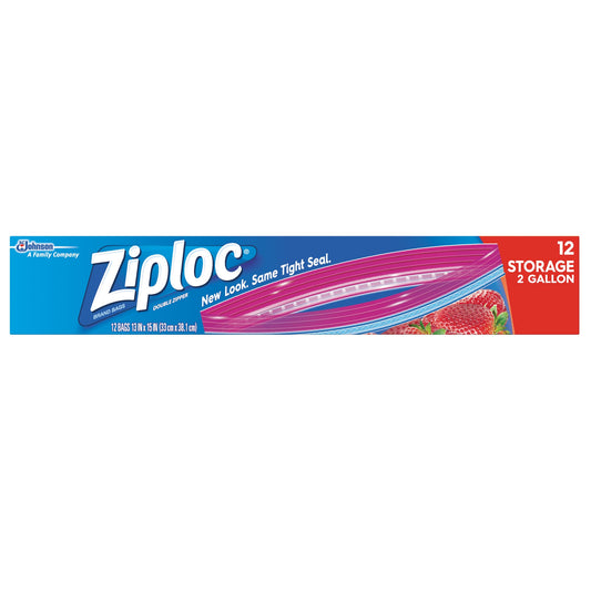 Ziploc Storage 2 Gallon 12 bags