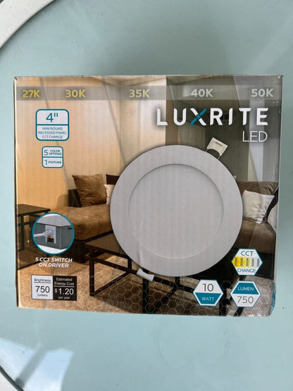 Luxrite LR23756 4” inch recessed, mini panel