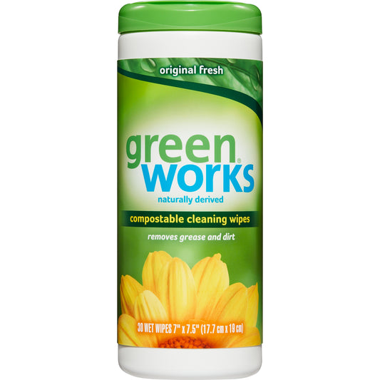 Green Works original fresh wipes, 30 count