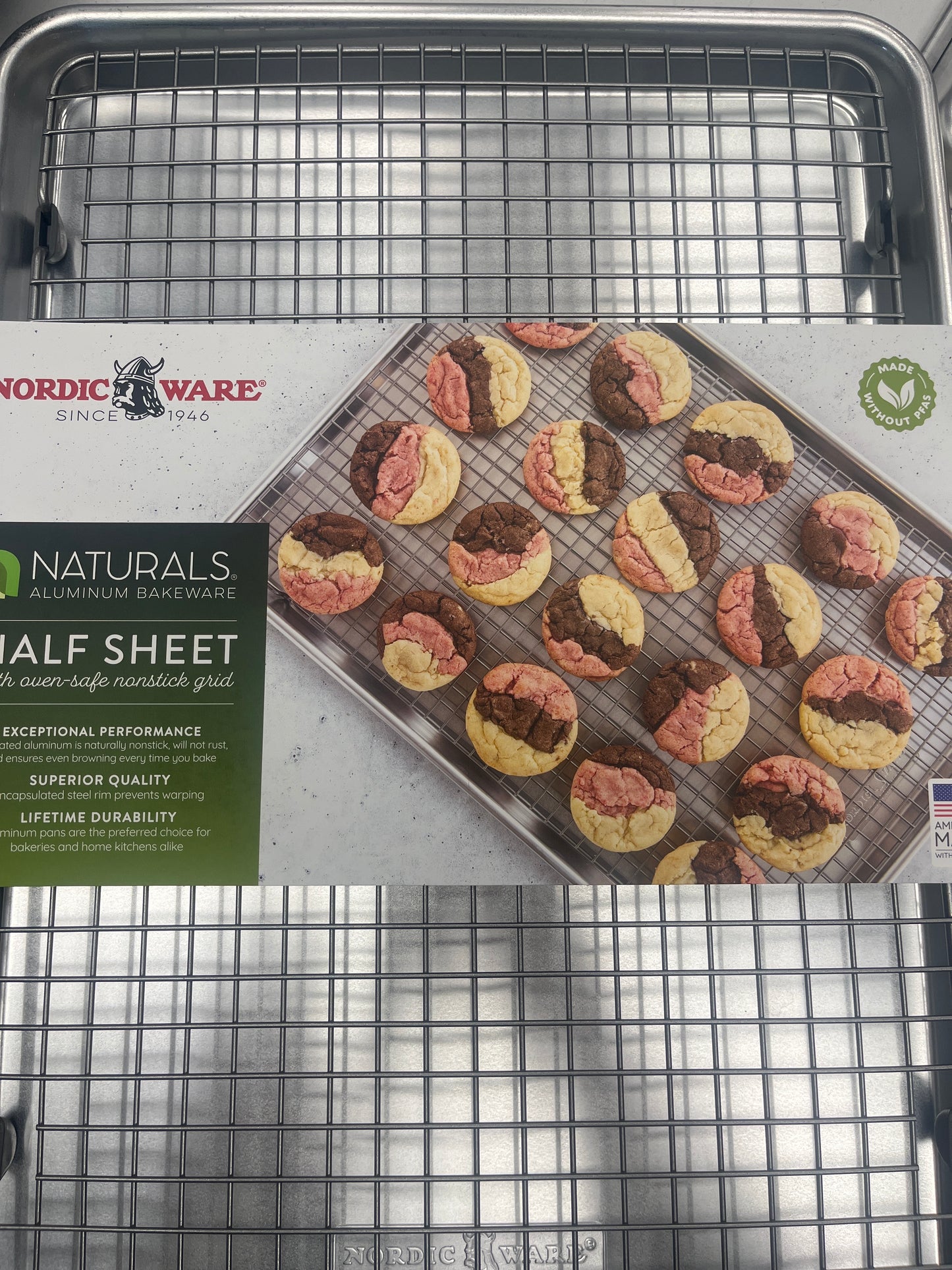 Half sheet cookie sheet plus cooling rack