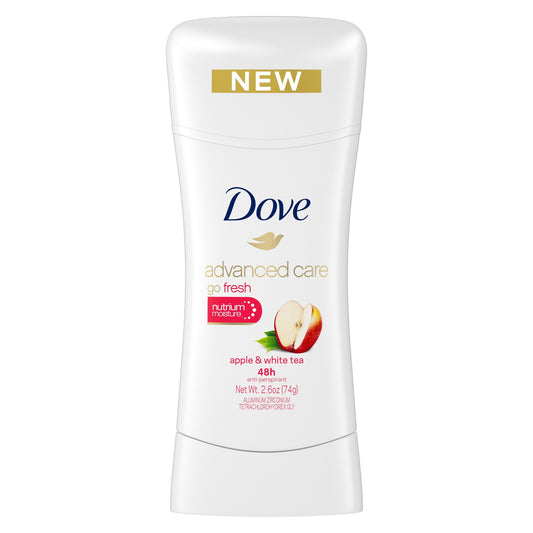 Dove deodorant, apple and tea