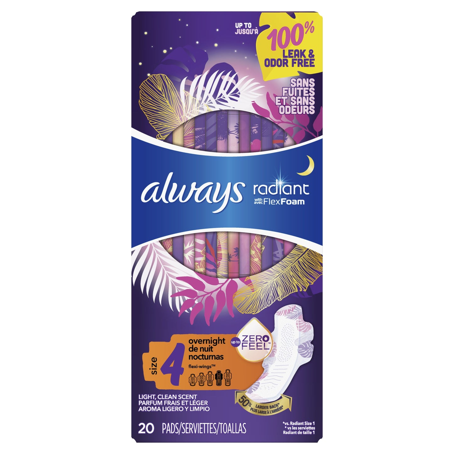 Always overnight size 4