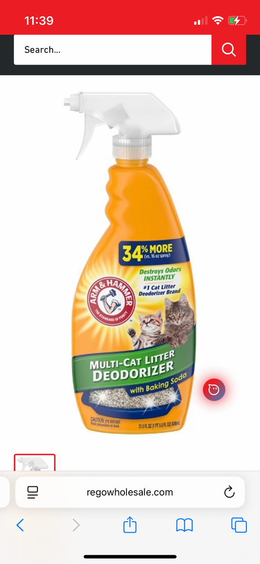 Arm&Hammer daily litter, fragrance booster