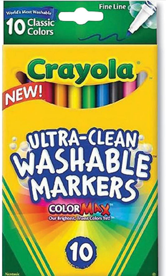 Crayola ultra clean washable markers 10pk￼