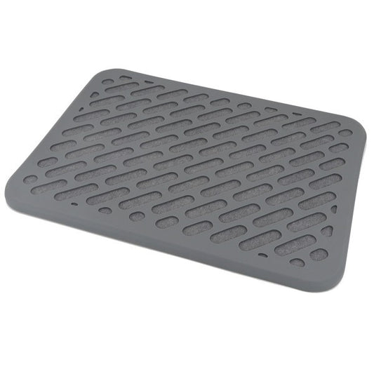 Stone and silicone quick dry mat