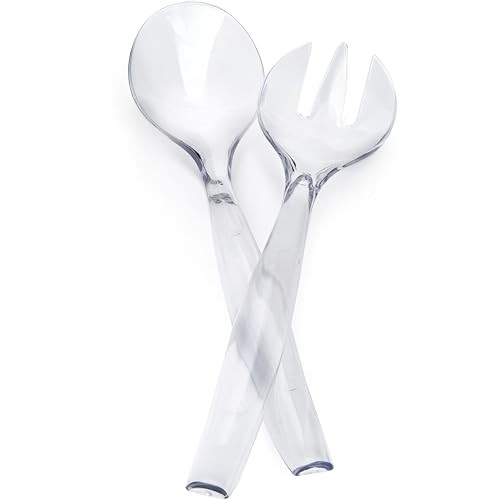 Clear plastic Salad Fork Spoon