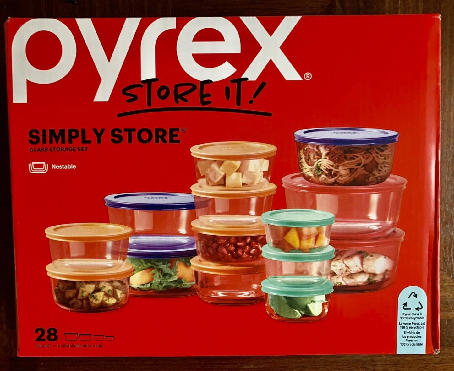 Pyrex Simply storage 28 pieces