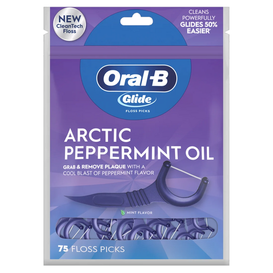 Oral-B Glide Peppermint Dental Floss 75 Picks - 75ct/48pk