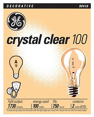 Clear Crystal 100W Bulbs