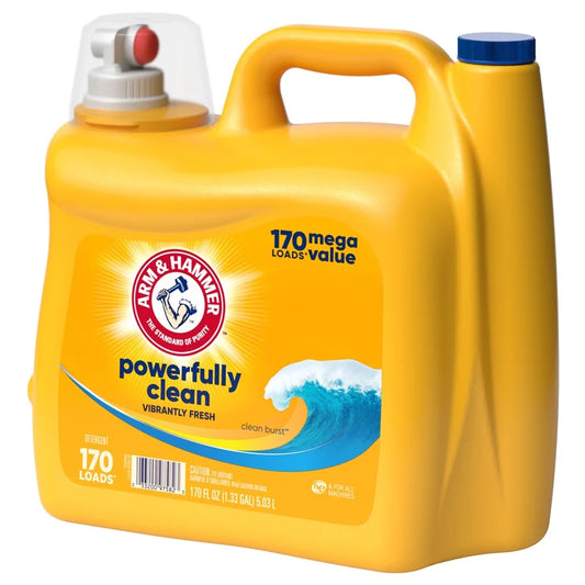 Arm & Hammer Liquid Laundry Detergent Clean Burst Dual HE - 170oz