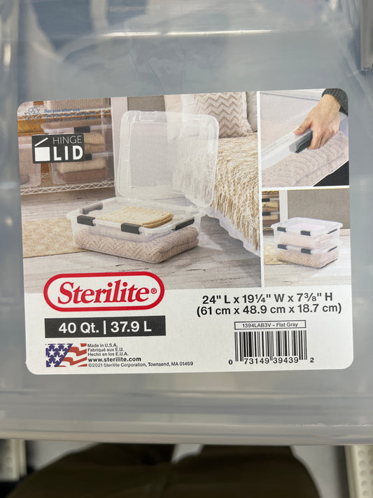 40 quart container storage