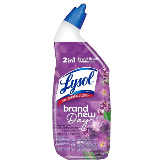 Lysol Toilet Bowl Cleaner - Brand New Day Lavender & Cotton Blossom - 24oz