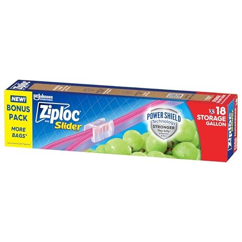 Ziploc slider bags 18 count