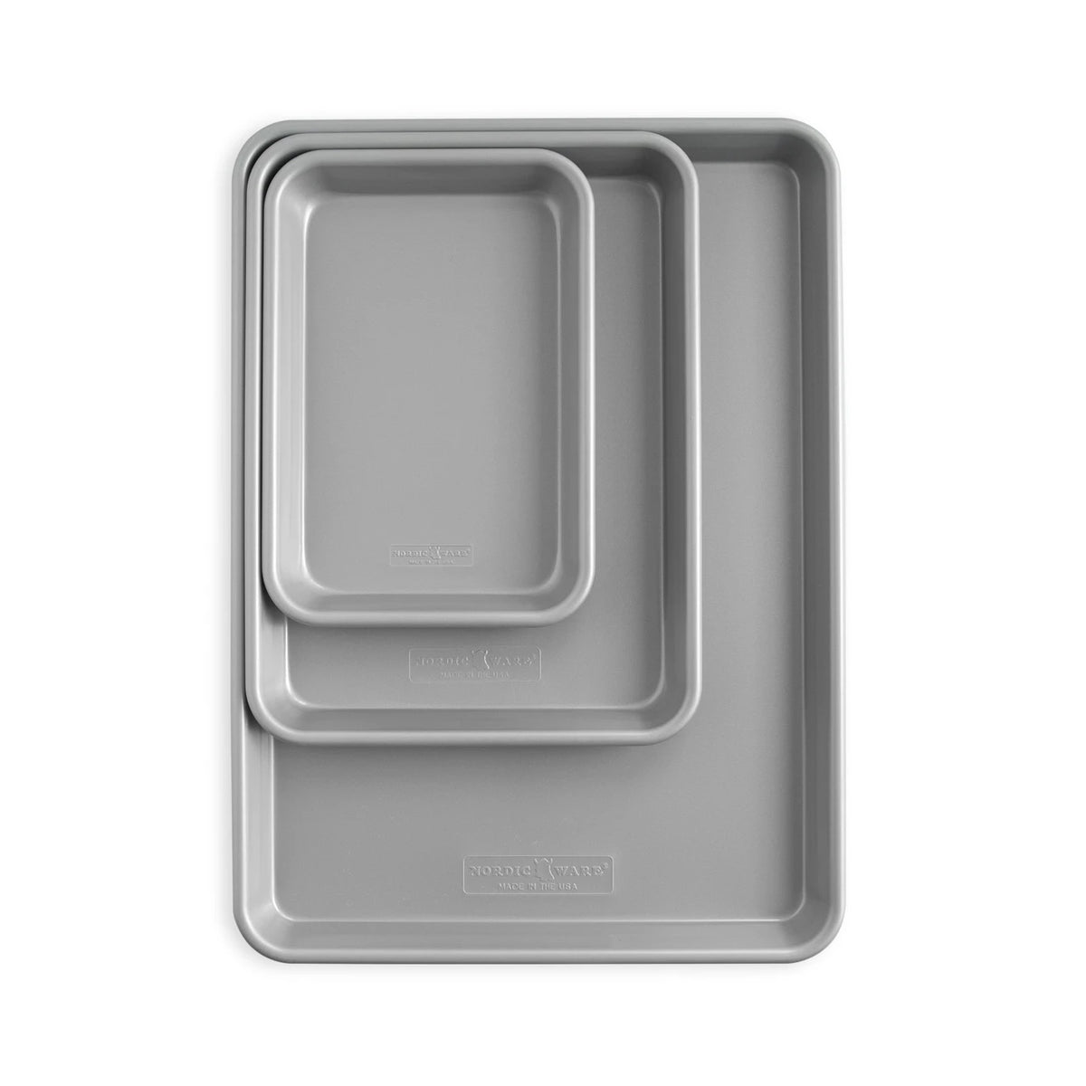 Brilliant™ Nonstick 3 Piece Set: Half Sheet Pan, Quarter Sheet Pan & Eighth Sheet Pan