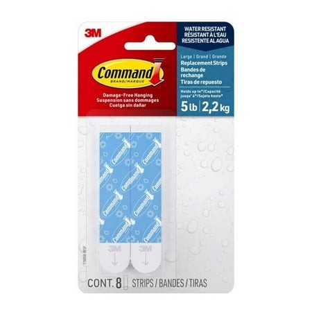 Command damage, free hanging replacement strips 5Lb